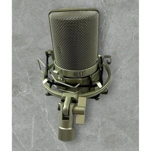 MXL MXL-990 Instrument Condenser Microphone Beginner XLR Connector, Champagne